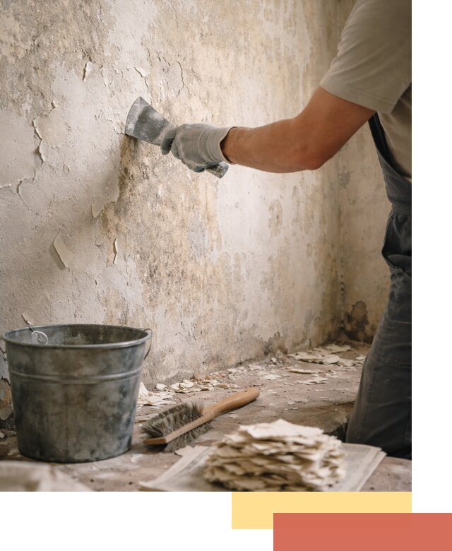 Удаление старой краски со стен в Черкесске качественно и быстро