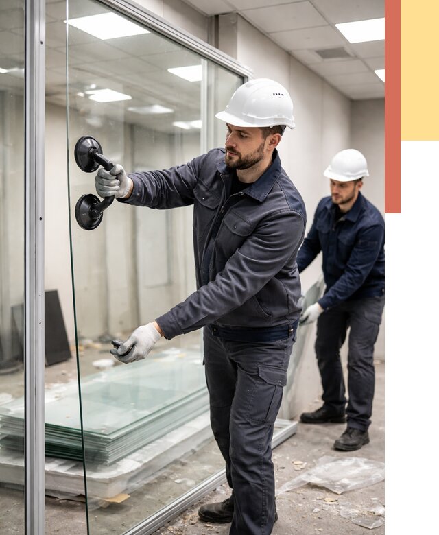 Демонтаж стеклянных перегородок в Черкесске от 3263 руб. — быстро и недорого | ОТДЕЛОЧНИК-Чрк