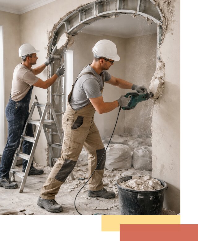 Демонтаж гипсокартонной арки в Черкесске быстро и аккуратно