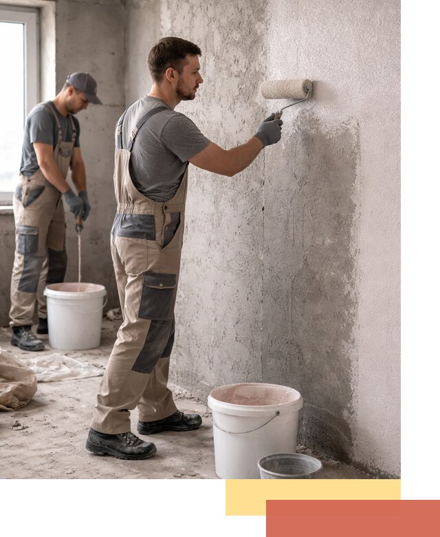 Нанесение бетоноконтакта на стены в Черкесске для последующей отделки