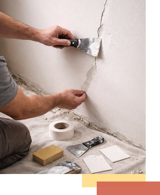 Заделка трещин и сколов в стенах и потолках в Черкесске
