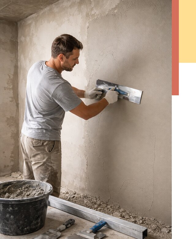 Штукатурка стен без маяков в Черкесске от 7341 руб/м2 — услуги и цена | ОТДЕЛОЧНИК-Чрк