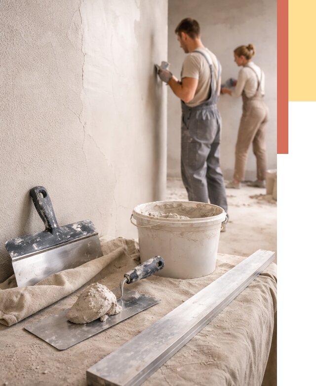 Штукатурка стен гипсовая в Черкесске от 4588 руб/м2 — быстро и недорого | ОТДЕЛОЧНИК-Чрк