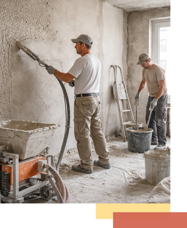 Машинная штукатурка стен в Черкесске — быстро и качественно