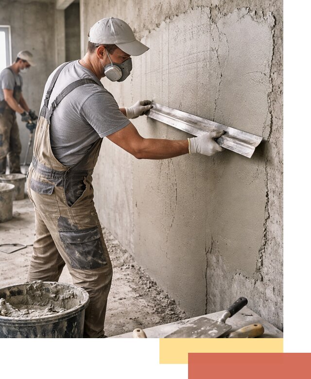 Штукатурка бетонных стен в Черкесске качественно и долговечно