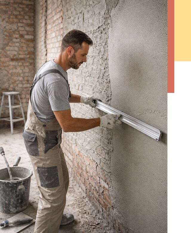 Штукатурка кирпичных стен в Черкесске от 4588 руб/м2 — быстро и недорого | ОТДЕЛОЧНИК-Чрк