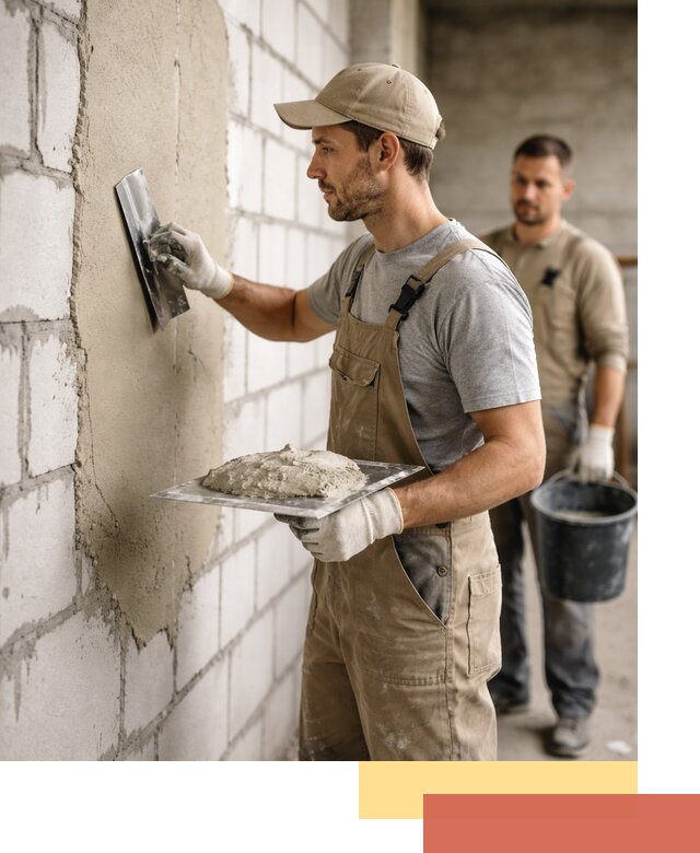 Штукатурка стен из газобетона в Черкесске под ключ