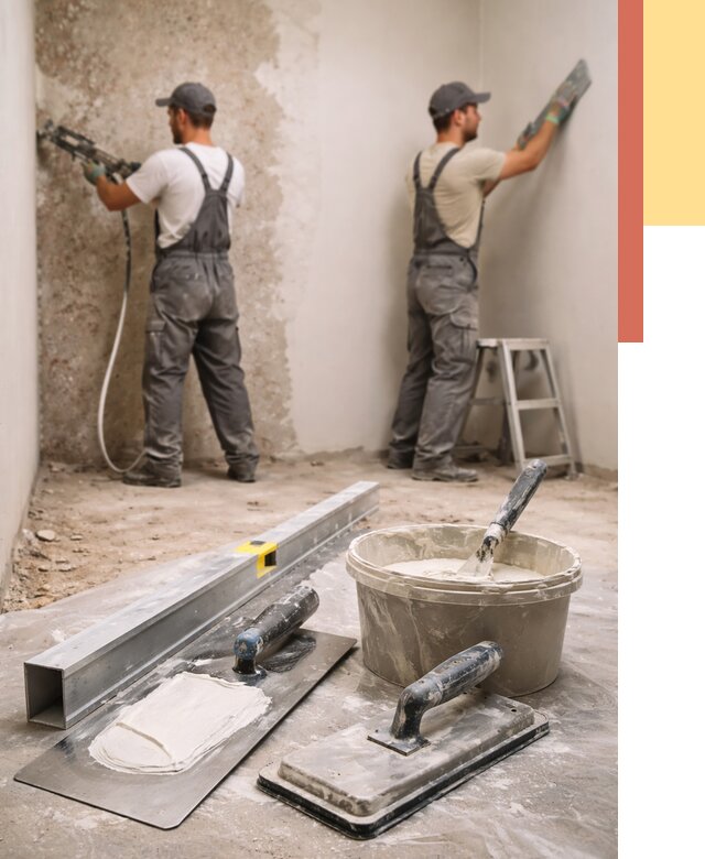 Штукатурка стен под обои в Черкесске от 4588 руб./м2 — выравнивание под обои | ОТДЕЛОЧНИК-Чрк