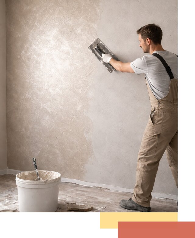 Декоративная штукатурка «Мокрый шелк» под ключ в Черкесске