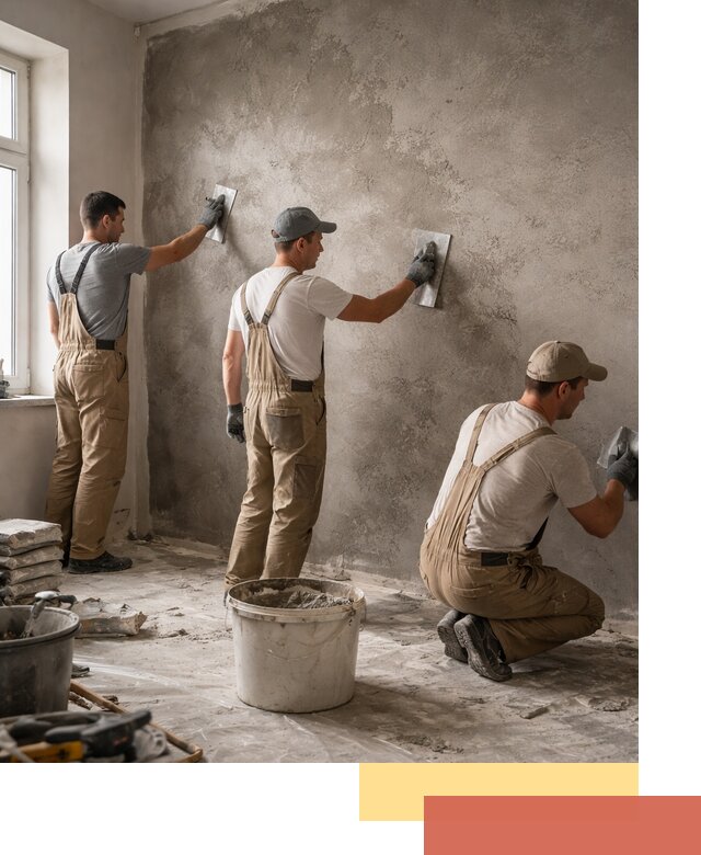 Декоративная штукатурка под бетон в Черкесске для стен и потолков