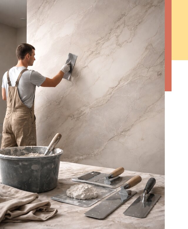 Декоративная штукатурка под мрамор в Черкесске от 2855 руб./м² — быстро и недорого | ОТДЕЛОЧНИК-Чрк