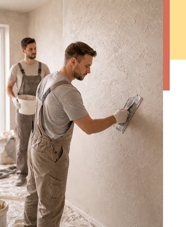 Фактурная штукатурка стен в Черкесске от 4282 руб./м² — заказать под ключ | ОТДЕЛОЧНИК-Чрк