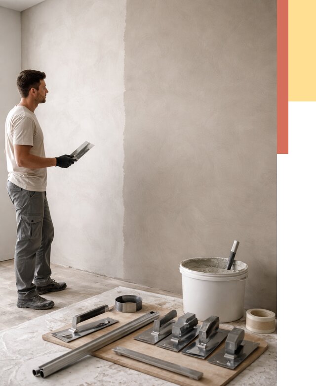 Нанесение микроцемента на стены в Черкесске от 3263 руб./м2 под ключ | ОТДЕЛОЧНИК-Чрк