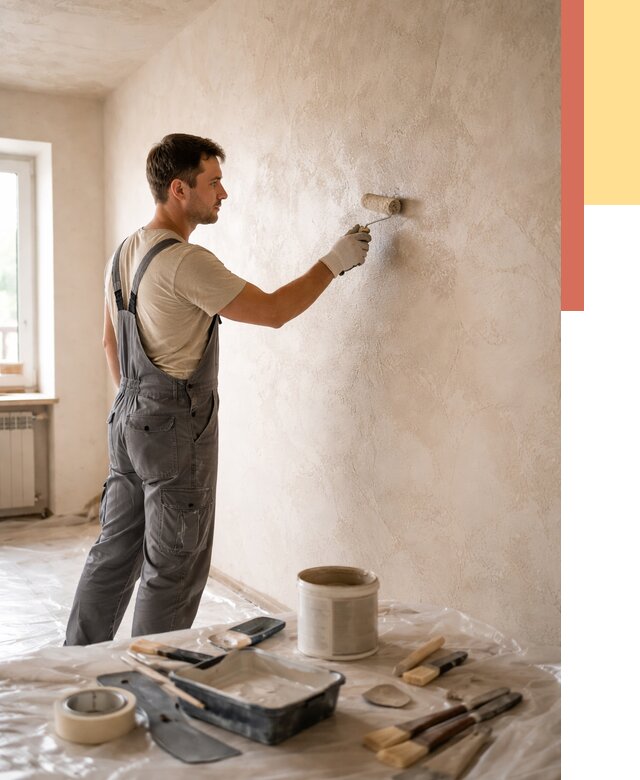 Нанесение лессирующей краски по декоративке в Черкесске от 1784 руб. | ОТДЕЛОЧНИК-Чрк