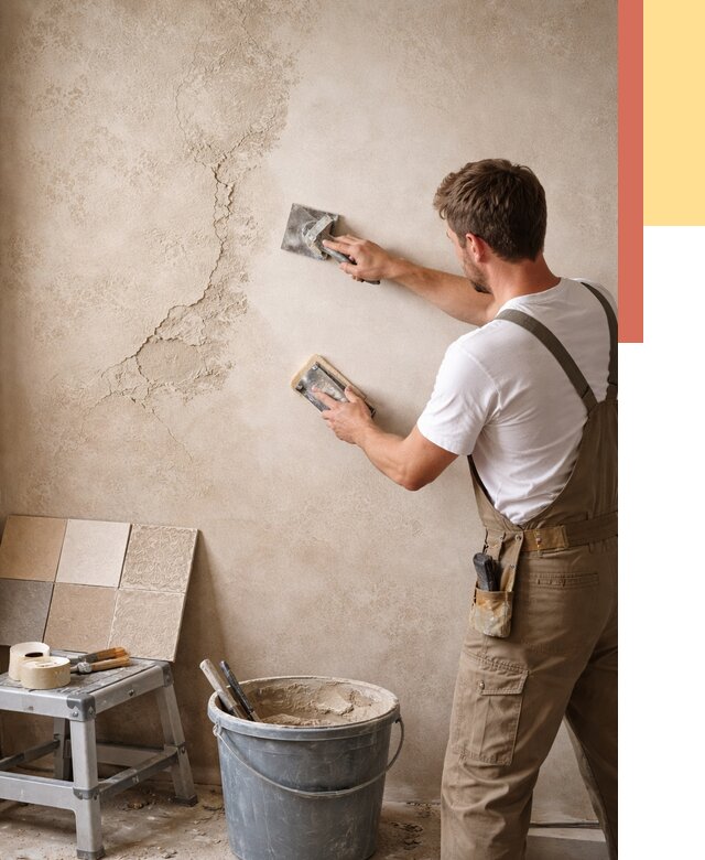 Ремонт декоративной штукатурки в Черкесске от 4588 руб. под ключ | ОТДЕЛОЧНИК-Чрк