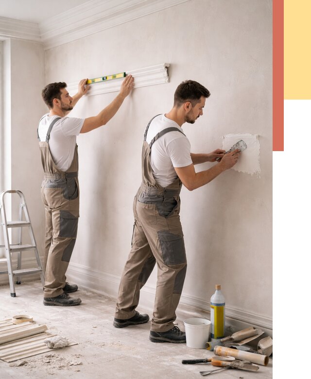 Монтаж лепнины на стены в Черкесске от 4588 руб. — недорого, быстро | ОТДЕЛОЧНИК-Чрк