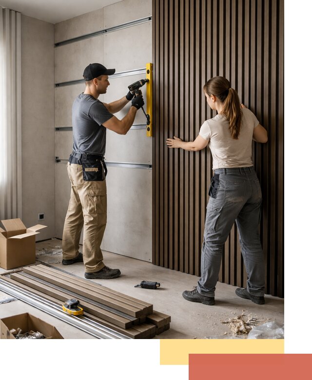 Монтаж реечных панелей на стены в Черкесске