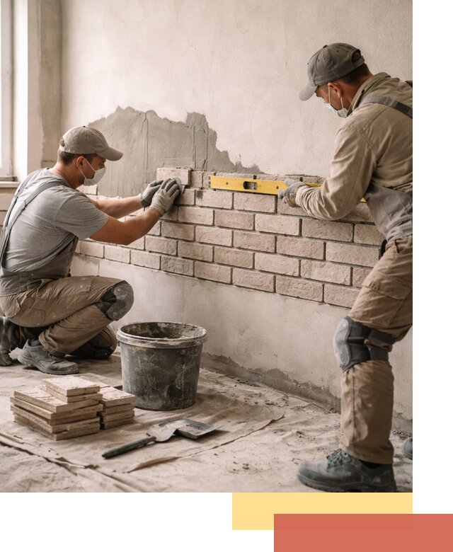 Монтаж декоративного кирпича профессионально в Черкесске