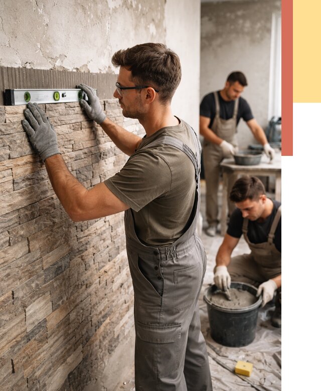 Монтаж искусственного камня в Черкесске от 4588 руб. под ключ | ОТДЕЛОЧНИК-Чрк