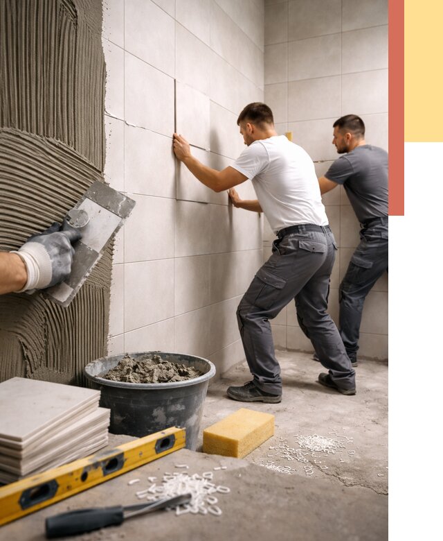 Укладка плитки на стены в Черкесске от 867 руб. — качественно и недорого | ОТДЕЛОЧНИК-Чрк