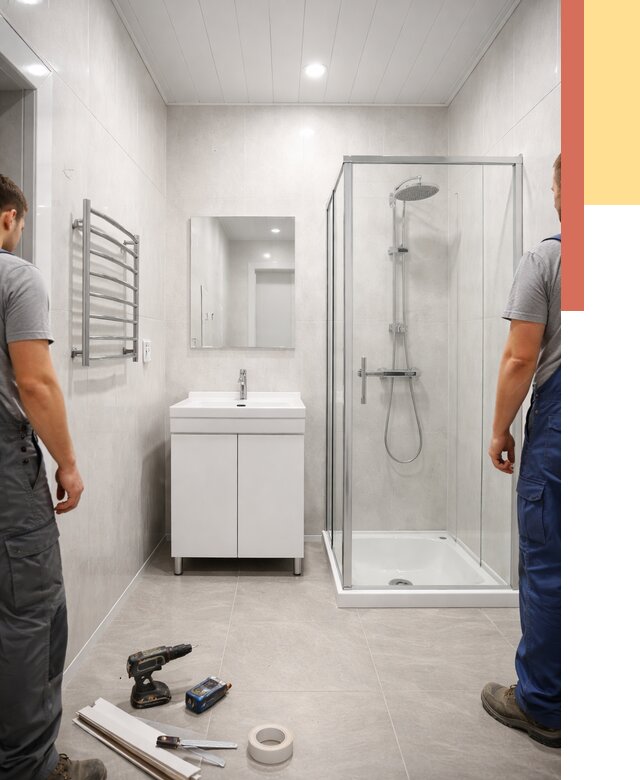 Отделка ванной комнаты панелями ПВХ в Черкесске от 4588 руб. за м2 | ОТДЕЛОЧНИК-Чрк