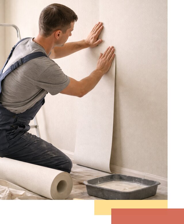 Поклейка флизелиновых обоев в Черкесске качественно и быстро