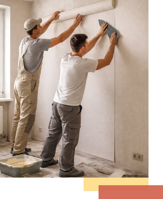 Поклейка виниловых обоев в Черкесске профессионально и качественно