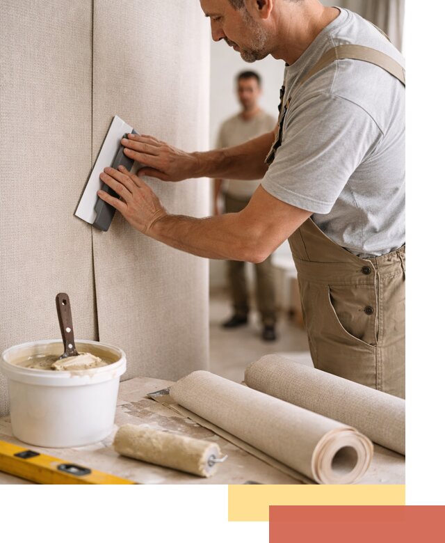 Поклейка текстильных обоев в Черкесске профессионально и аккуратно