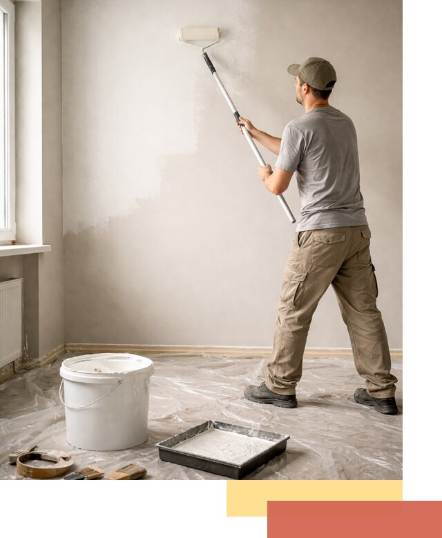 Покраска стен латексной краской в Черкесске качественно и быстро