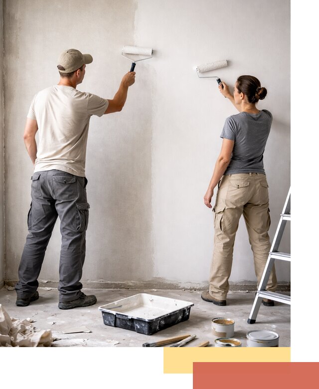 Окраска стен по стеклохолсту в Черкесске качественно и долговечно