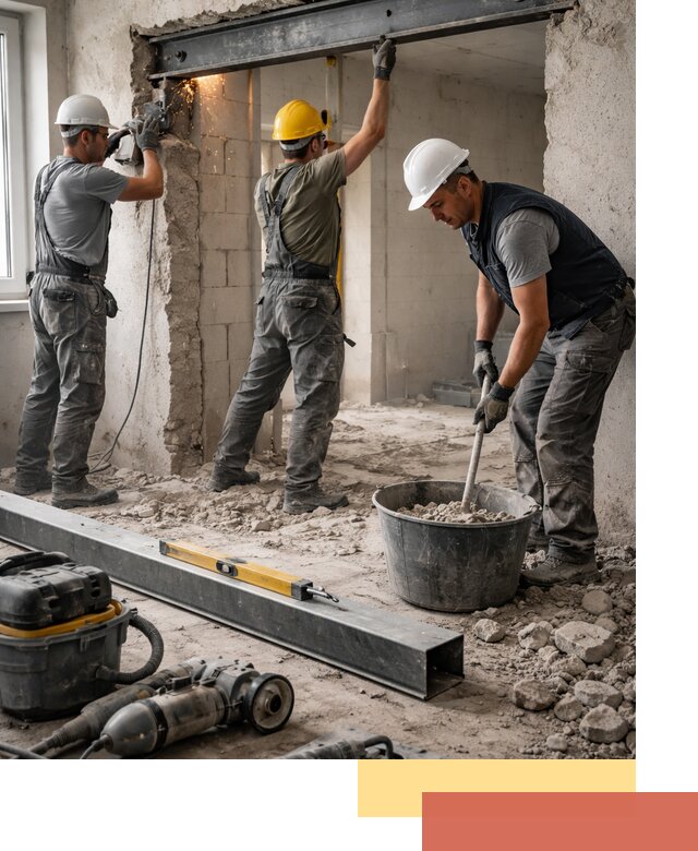 Создание проемов в стенах и несущих конструкциях в Черкесске