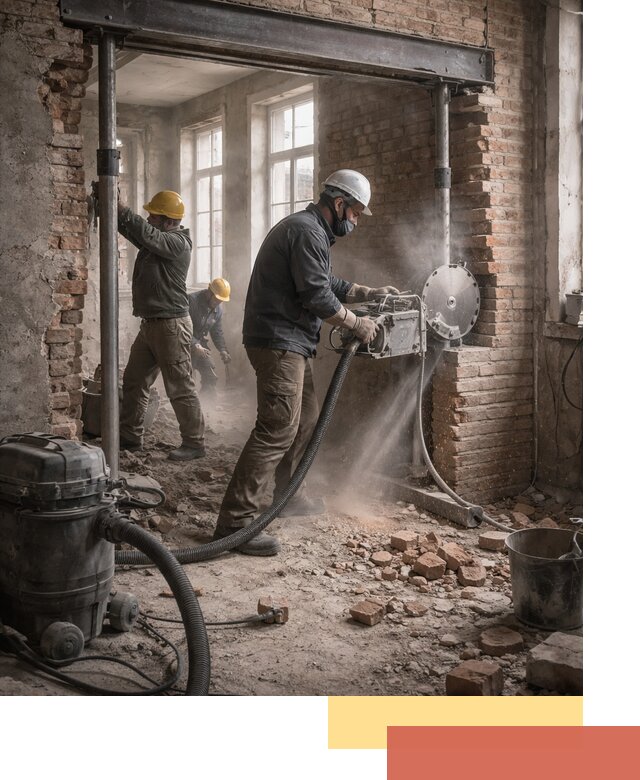 Прорезка проема в стене под дверной или оконный проем в Черкесске