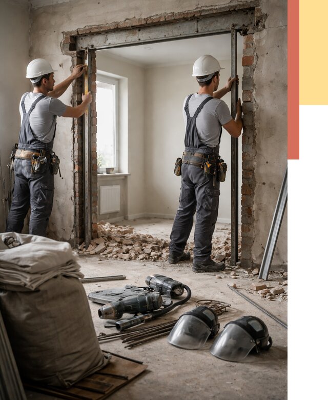 Расширение дверного проема в Черкесске от 12745 руб. под ключ | ОТДЕЛОЧНИК-Чрк