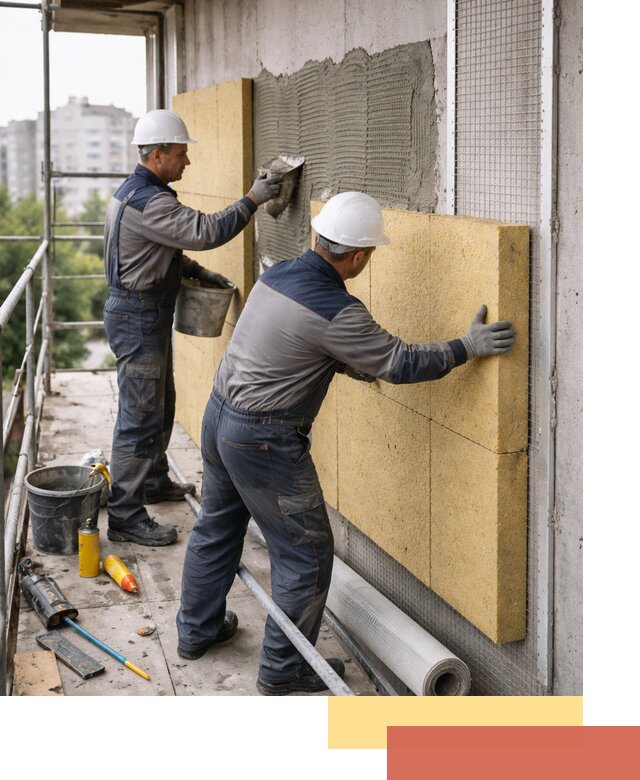 Утепление стен зданий и домов в Черкесске качественно и надежно