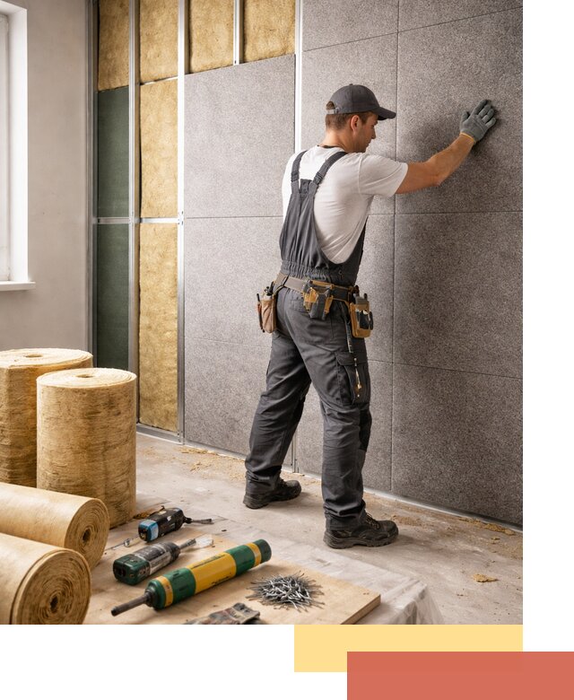 Профессиональная шумоизоляция стен в Черкесске для квартиры и офиса