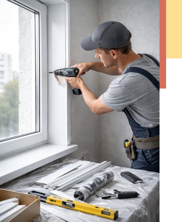 Установка пластиковых откосов в Черкесске от 2294 руб. | ОТДЕЛОЧНИК-Чрк монтаж, быстро и недорого