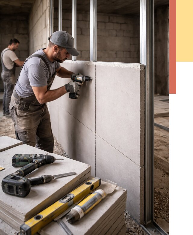 Кладка влагостойких перегородок ПГП в Черкесске от 1224 руб. под ключ | ОТДЕЛОЧНИК-Чрк