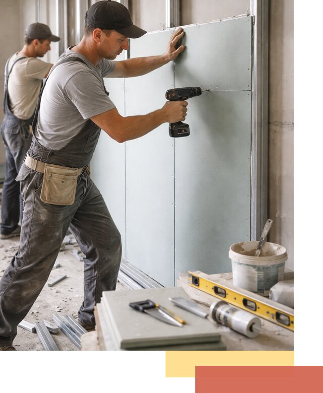 Кладка влагостойких перегородок ПГП в Черкесске