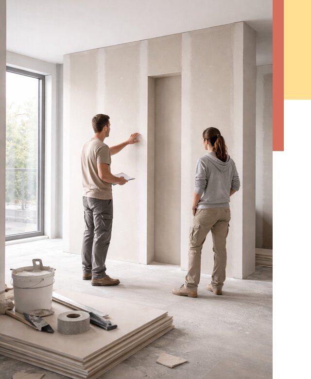 Зонирующая перегородка из гипсокартона в Черкесске от 2855 руб. под ключ | ОТДЕЛОЧНИК-Чрк