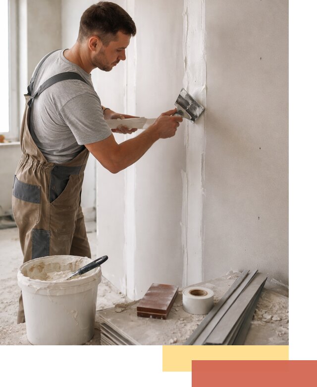 Шпаклевка перегородок из гипсокартона в Черкесске качественно и быстро