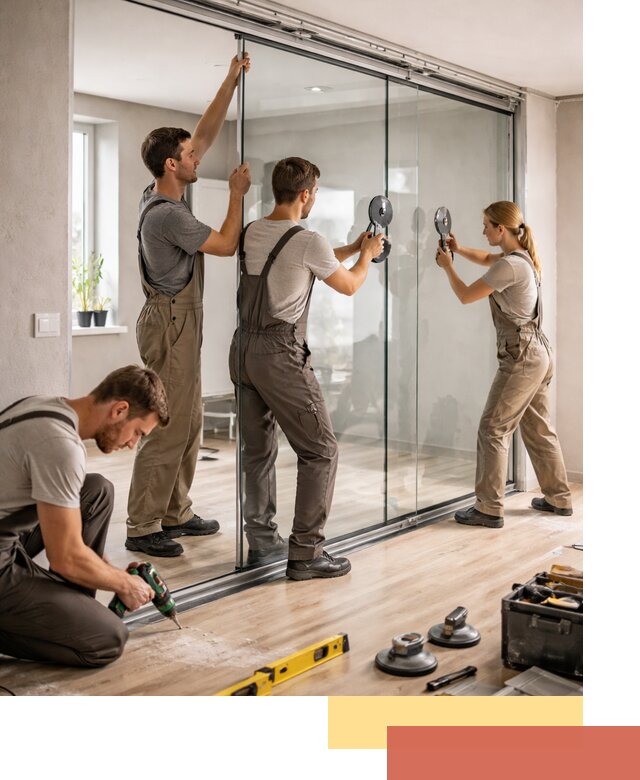 Изготовление стеклянных перегородок на заказ в Черкесске