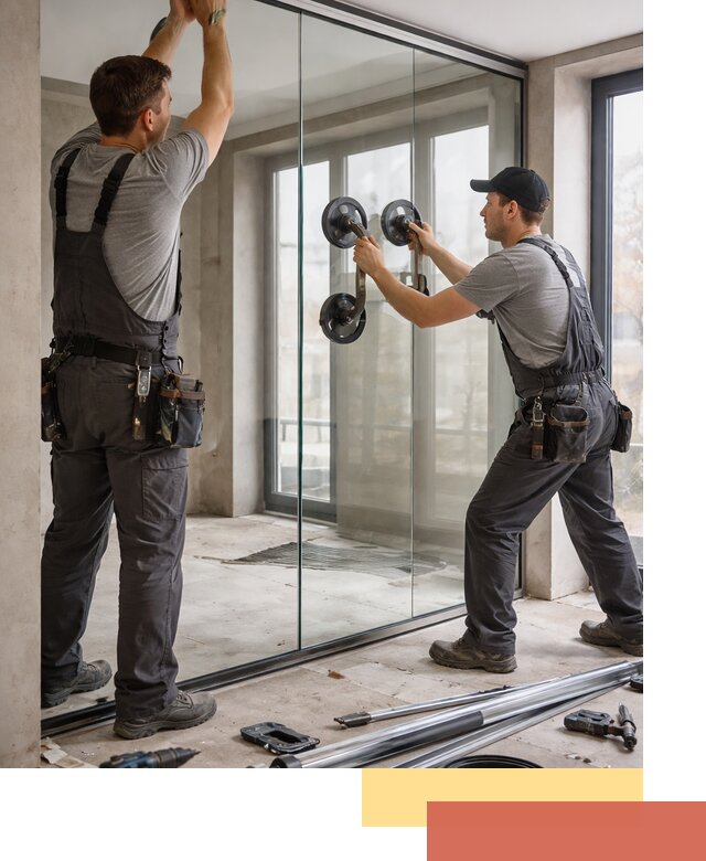 Цельностеклянные перегородки под ключ в Черкесске