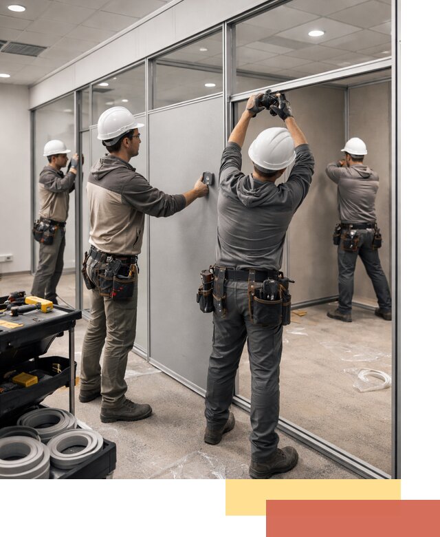 Мобильные офисные перегородки под ключ в Черкесске