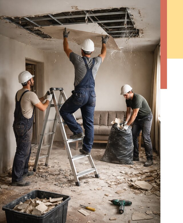 Демонтаж гипсокартонного потолка в Черкесске от 428 руб. за м2 — ОТДЕЛОЧНИК-Чрк