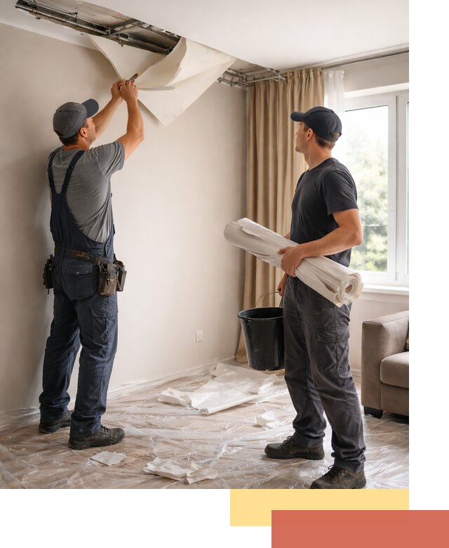 Демонтаж натяжного потолка в Черкесске быстро и аккуратно