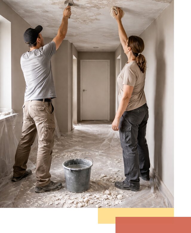 Удаление побелки с потолка в Черкесске — быстро и аккуратно