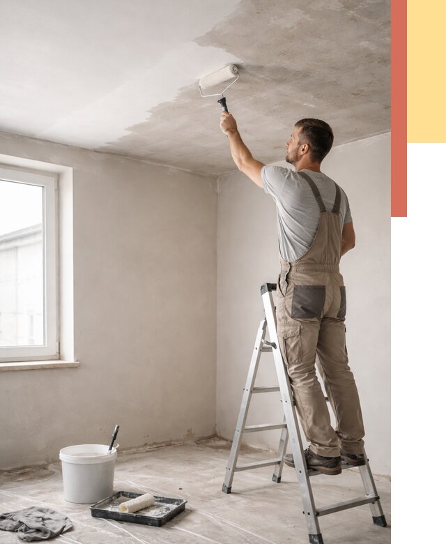 Грунтовка потолка в Черкесске от 2549 руб. — быстро и недорого | ОТДЕЛОЧНИК-Чрк