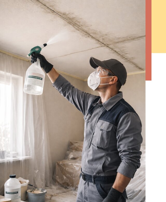 Антисептическая обработка потолка в Черкесске от 2549 руб. | ОТДЕЛОЧНИК-Чрк