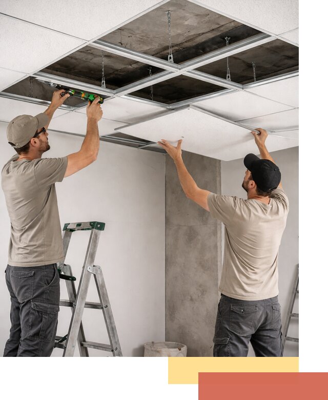 Монтаж потолка Армстронг под ключ в Черкесске