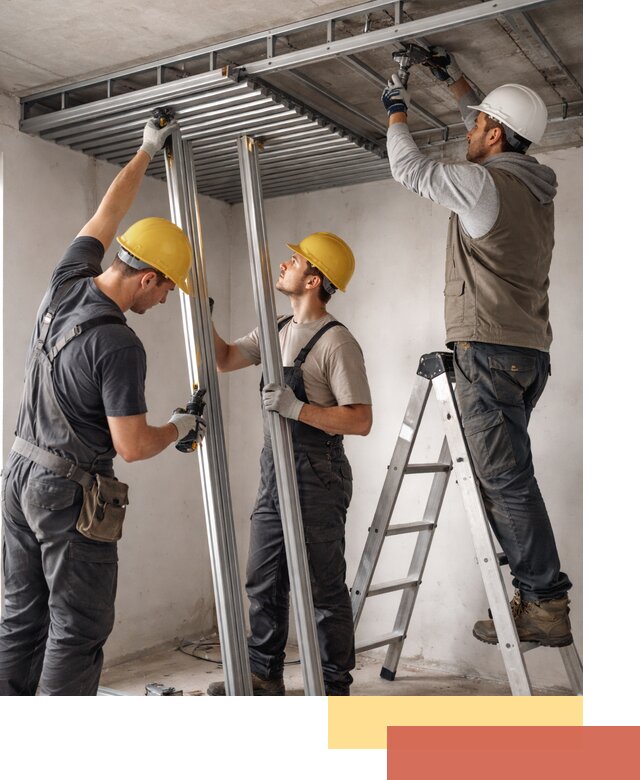 Монтаж реечного потолка под ключ в Черкесске